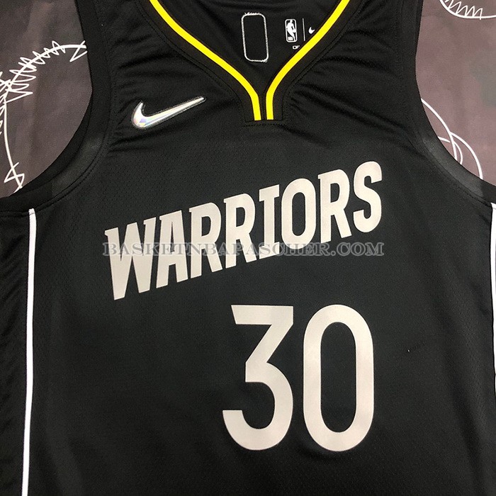 Maillot Golden State Warriors Stephen Curry NO 30 Select Series 2022 Noir